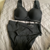 코데즈컴바인 이너웨어(CODES COMBINE INNERWEAR) 블랙 아쿠아 토트퓨징 브라렛 팬티 세트 후기