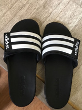 아디다스(ADIDAS) 아딜렛 컴포트 ADJ - 블루 / EG1347 후기
