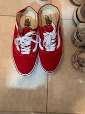 반스(VANS) 올드스쿨 뮬 - 레이싱 레드:트루 화이트 후기