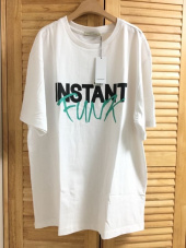 인스턴트펑크(INSTANTFUNK) 20SS 그래피티 로고 티셔츠 - 블루 후기