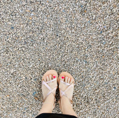 알레타 샌들(ALETA SANDAL) Double Line Strap Sandal (rose gold) 후기
