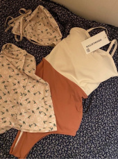 오아이오아이(OiOi) 2 WAY CROSS STRAP SWIMSUIT SET_pink 후기