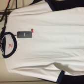 리(LEE) SMALL LOGO RINGER T-SHIRT WHITE/RED 후기