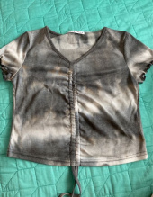 러브이즈트루(LUV IS TRUE) GR TIE DYE SHIRRING TEE(BLACK) 후기