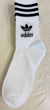 아디다스(ADIDAS) 미드컷 크루 삭 3P - 화이트:블랙 / GD3575 후기