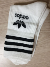 아디다스(ADIDAS) 미드컷 크루 삭 3P - 레드:블루:그린 / GG1015 후기