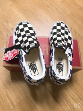 반스(VANS) 클래식 슬립온 - (빅 체크) 블랙:네이비 / VN0A4U38WRT1 후기