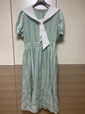 바이탈싸인(VITALSIGN) Sailor Gingham Dress (Navy) 후기