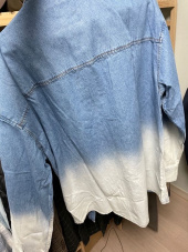 올디(ALL D) 중청 오버핏 투톤 그라데이션 데님 셔츠 후기