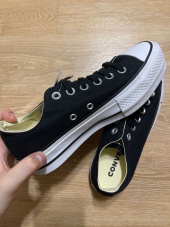 컨버스(CONVERSE) 척테일러 올스타 캔버스 리프트 블랙 560250C 후기