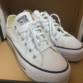 컨버스(CONVERSE) 척테일러 올스타 캔버스 리프트 화이트 560251C 후기