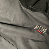 5252 바이 오아이오아이(5252BYOIOI) COLOR BLOCK LABEL HOODIE_charcoal 후기