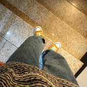 컨버스(CONVERSE) 척테일러 올스타 시즈널 컬러 사프론옐로우 168573C 후기