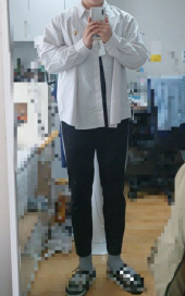 칸코(KANCO) KANCO LOGO OXFORD SHIRT beige 후기