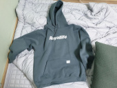 로얄라이프(ROYALLIFE) RLPH500 오리지널 로고 후드티 - 바닐라 후기