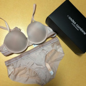 코데즈컴바인 이너웨어(CODES COMBINE INNERWEAR) 컬러 라인밴드 스킨 브라 팬티 세트 후기