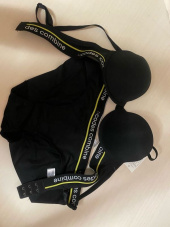 코데즈컴바인 이너웨어(CODES COMBINE INNERWEAR) 컬러 라인밴드 블랙 브라 팬티 세트 후기