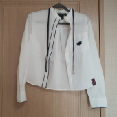 로맨틱크라운(ROMANTIC CROWN) COLLAR RIBBON SHIRT_WHITE 후기