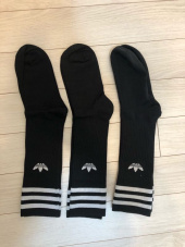 아디다스(ADIDAS) 솔리드 크루 삭스 3P - 블랙:화이트 / S21490 후기