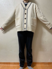 블론드나인(BLOND9) COLORATION KNIT CARDIGAN_NAVY 후기