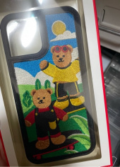 위글위글(WIGGLE WIGGLE) 자수케이스 Enjoy Life - Longboarder Bear 후기