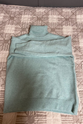 블론드나인(BLOND9) MELANGE TURTLE NECK SWEATER_BLACK 후기