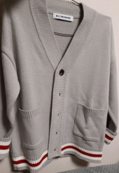 블론드나인(BLOND9) THREE LINE HEM AND CUFFS CARDIGAN_GRAY 후기