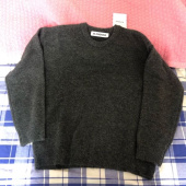 블론드나인(BLOND9) MELANGE ROUND NECK SWEATER_CHARCOAL 후기