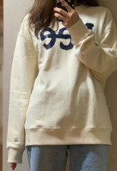 리(LEE) 빅 트위치 루즈핏 크루넥 아이보리 후기