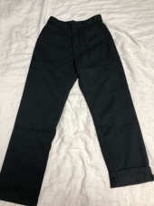 유니폼브릿지(UNIFORM BRIDGE) cotton fatigue pants regular fit(womens) black 후기