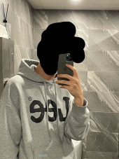 리(LEE) 빅 트위치 루즈핏 후디 네이비 후기