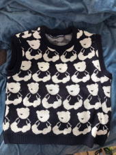 아코스튜디오스페이스(AQOstudiospace) AQO BEAR KNIT VEST BLACK 후기
