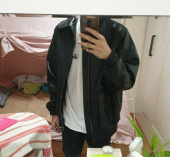 도프제이슨(DOFFJASON) 오버핏 램스킨 봄버 점퍼 후기