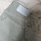 던스트 포 우먼(DUNST FOR WOMEN) STRAIGHT TURN-UP JEANS SOFT GREY_UDPA0F205G2 후기