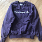 디스이즈네버댓(THISISNEVERTHAT) T-Logo Crewneck Grey (003) 후기