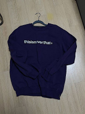 디스이즈네버댓(THISISNEVERTHAT) T-Logo Crewneck Black (003) 후기