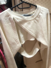 유즈(YUSE) UNBALANCE BOLERO KNIT TOP - IVORY 후기