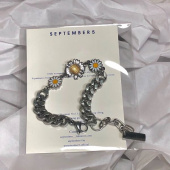 셉텐벌5(SEPTEMBER5) Mix sunflower chain bracelet 후기