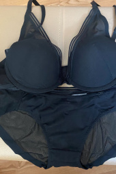 코데즈컴바인 이너웨어(CODES COMBINE INNERWEAR) 더블윙 모노사 블랙 브라 팬티 세트 후기