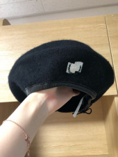 로맨틱크라운(ROMANTIC CROWN) LAUREL LOGO BERET_BLACK 후기
