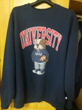 예일(YALE) (BY P.E.DEPT) UNIVERSITY HANDSOME DAN CREWNECK NAVY 후기