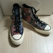 컨버스(CONVERSE) 타이 다이 플래드 척 70 블리치드코랄 168973C 후기