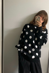 골스튜디오(GOALSTUDIO) CFC DOT PIXEL KNIT SWEATER 후기