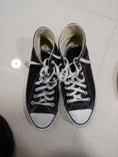 컨버스(CONVERSE) 척테일러 올스타 클래식 레더 블랙 132170C 후기