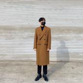 던스트 포 맨(DUNST FOR MAN) UNISEX NEW TAILORED DOUBLE-BREASTED CASHMERE COAT OLIVE CAMEL_M_UDCO0F115CM 후기