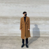 던스트 포 맨(DUNST FOR MAN) UNISEX NEW TAILORED DOUBLE-BREASTED CASHMERE COAT OLIVE CAMEL_M_UDCO0F115CM 후기