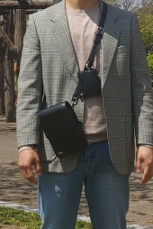 에스에스와이(SSY) 미니멀바 스퀘어 레더 백 & 멀티카드월렛 블랙 후기