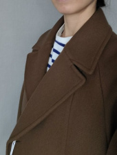 인사일런스 우먼(INSILENCE WOMEN) 오버사이즈 래글런 슬리브 코트 BROWN HERRINGBONE 후기