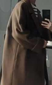 인사일런스 우먼(INSILENCE WOMEN) 오버사이즈 래글런 슬리브 코트 BROWN HERRINGBONE 후기