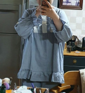 울랄라파자마(ULLALA PAJAMAS) 앤의향기 7부 투피스 블루 후기